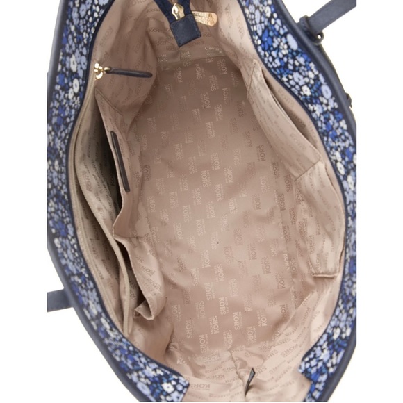 Michael Kors Floral Coated Canvas Tote Bag EUC - Picture 4 of 6